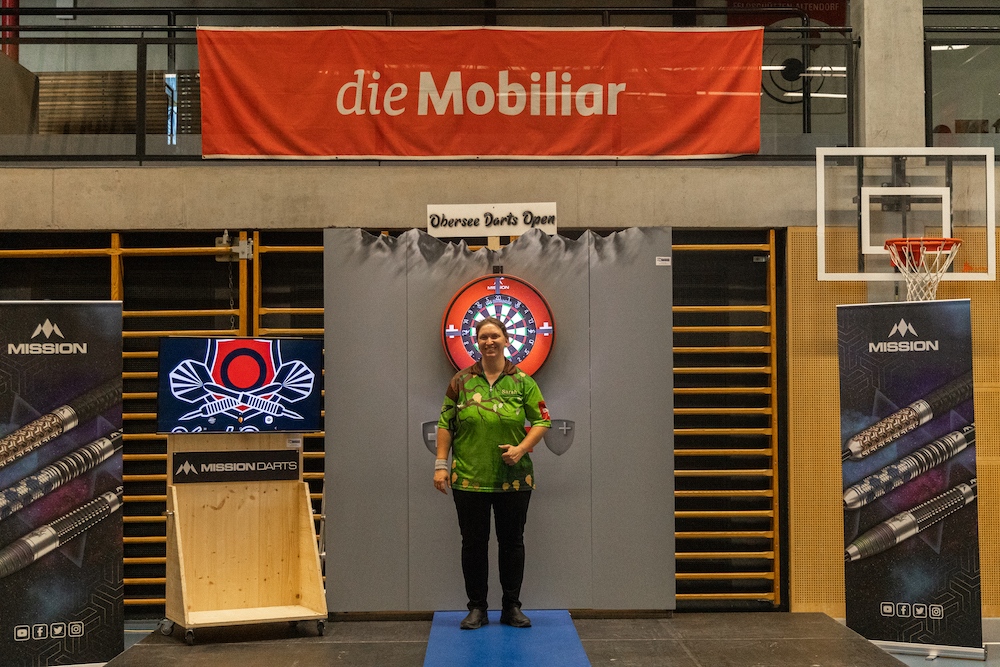 Obersee Darts Open 2025 - Siegerin Damen: Sarah Bartlomé